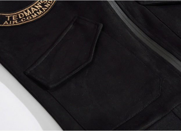**🔥 Be bold, be yourself – The Slim Korean Style Vest for Men with Black Patches 👕