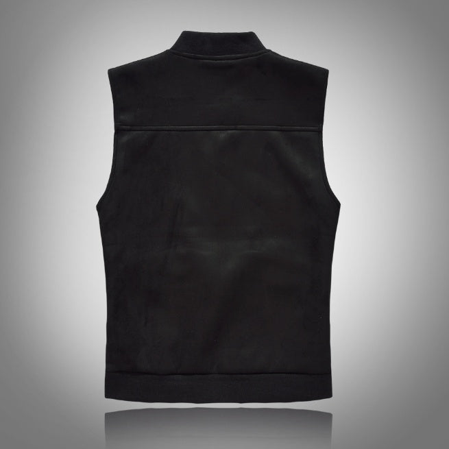 **🔥 Be bold, be yourself – The Slim Korean Style Vest for Men with Black Patches 👕