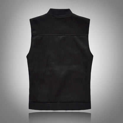 **🔥 Be bold, be yourself – The Slim Korean Style Vest for Men with Black Patches 👕