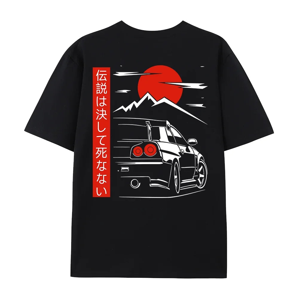 🏁 MEN'S T-SHIRT - JDM LEGEND GTR R34 🏎️