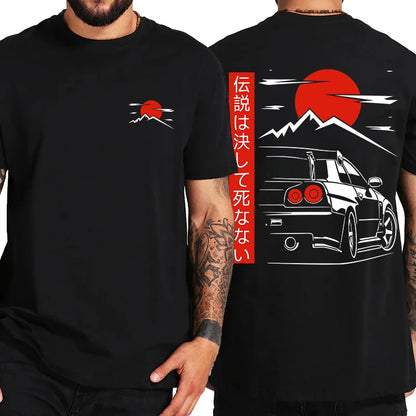 🏁 MEN'S T-SHIRT - JDM LEGEND GTR R34 🏎️