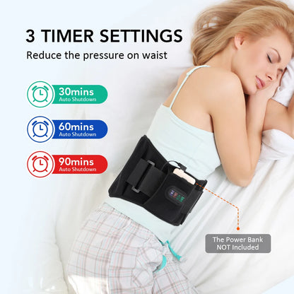 Heatable lumbar massage belt (USB)
