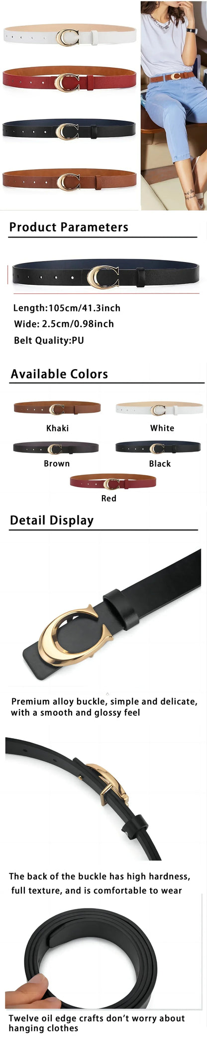THIN MULTICOLORED LEATHER BELT – A TOUCH OF COLOR, A WORLD OF STYLE 🎨✨