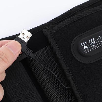 Heatable lumbar massage belt (USB)