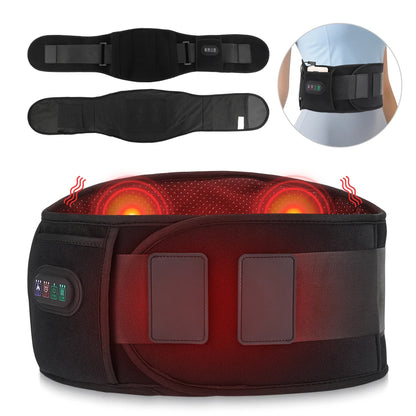 Heatable lumbar massage belt (USB)