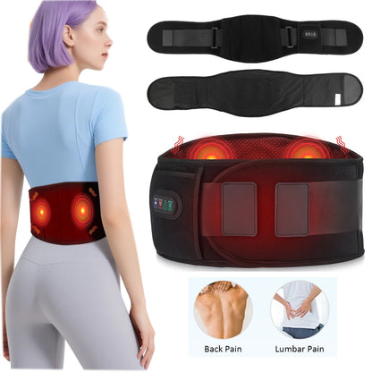 Heatable lumbar massage belt (USB)
