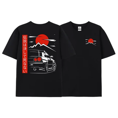 🏁 MEN'S T-SHIRT - JDM LEGEND GTR R34 🏎️