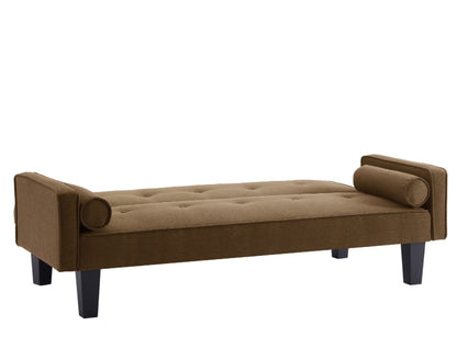 🛋️ Upholstered fabric sofa with buttons