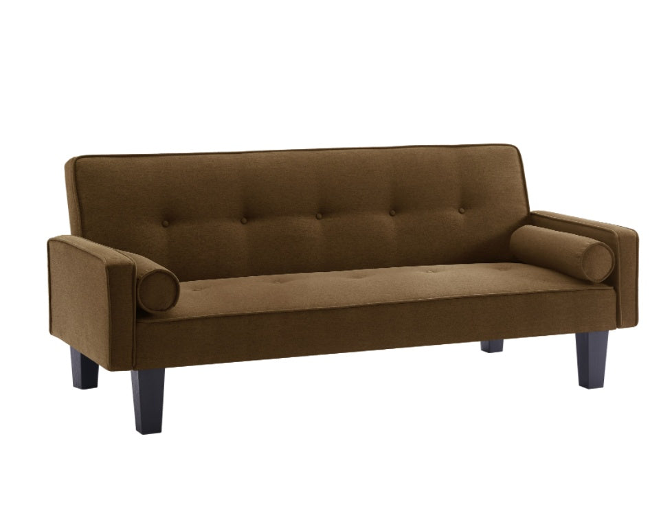 🛋️ Upholstered fabric sofa with buttons