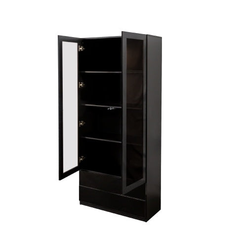 Armoire Curio avec portes vitrées